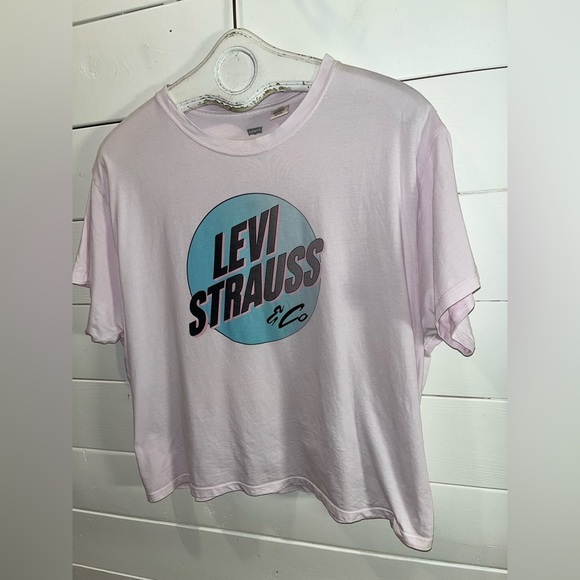 LEVI’S – Pink Graphic Logo T-Shirt – Size XL - Picture 4 of 7